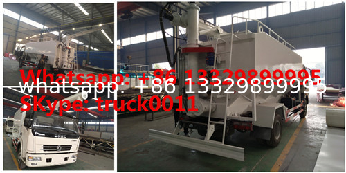 factory sale dongfeng RHD 120hp 5tons-7tons hydraulic discharging feed truck, hydraulic farm-oriented animal feed truck