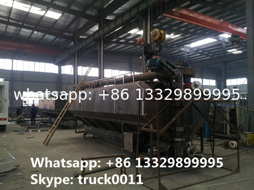 factory sale dongfeng RHD 120hp 5tons-7tons hydraulic discharging feed truck, hydraulic farm-oriented animal feed truck