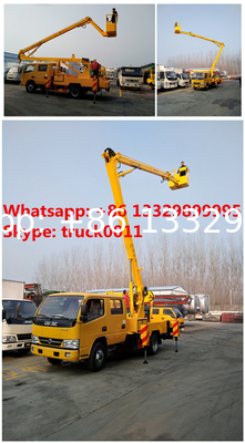 CLW DONGFENG double cabs 16m high altitude operation truck, DONGFENG 95hp 14m-16m overhead working platform truck