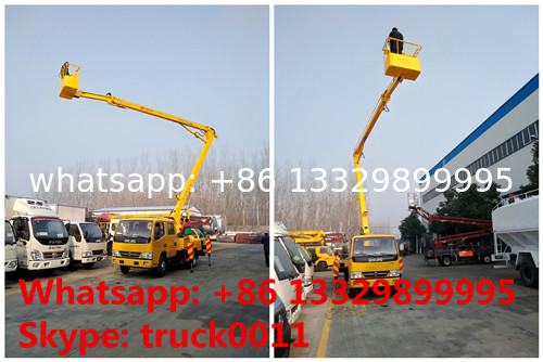 CLW DONGFENG double cabs 16m high altitude operation truck, DONGFENG 95hp 14m-16m overhead working platform truck