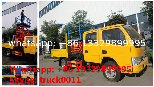 CLW brand LHD high-altitude platform operation trucks, dongfeng 6m-12m scissor -type aerial platform truck for sale