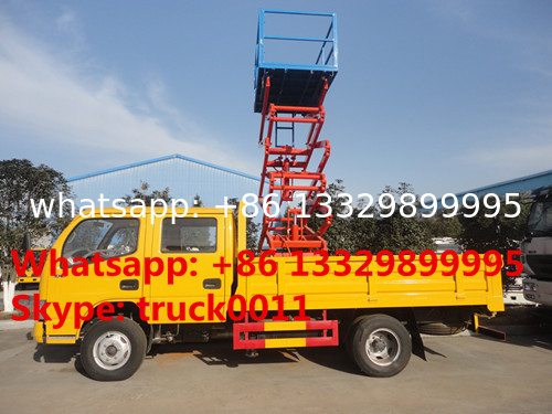 CLW brand LHD high-altitude platform operation trucks, dongfeng 6m-12m scissor -type aerial platform truck for sale