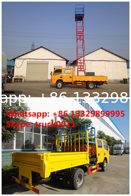 CLW brand LHD high-altitude platform operation trucks, dongfeng 6m-12m scissor -type aerial platform truck for sale