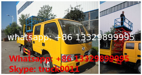 CLW brand LHD high-altitude platform operation trucks, dongfeng 6m-12m scissor -type aerial platform truck for sale