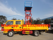 hot sale dongfeng  4*2 LHD 100hp diesel 12m aerial work platform truck,hydraulic scissor high altitude operation truck