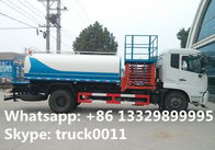 dongfeng brand high altitude operation truck with water tanker, hot sale hydraulic bucket truck with water tank