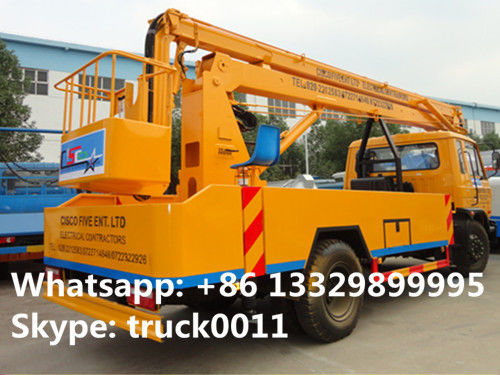 Yuejin brand 4*2 LHD14m- 16m overhead working truck for sale,  YUEJIN brand 14m-16m aerial working platform truck