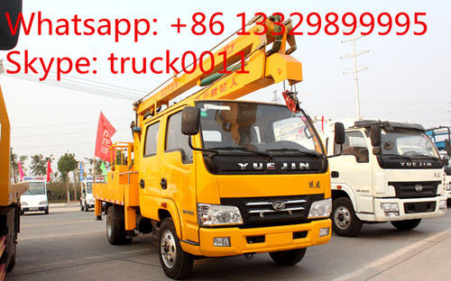 Yuejin brand 4*2 LHD14m- 16m overhead working truck for sale,  YUEJIN brand 14m-16m aerial working platform truck
