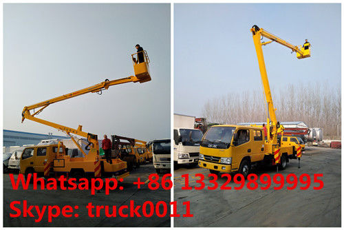 Yuejin brand 4*2 LHD14m- 16m overhead working truck for sale,  YUEJIN brand 14m-16m aerial working platform truck