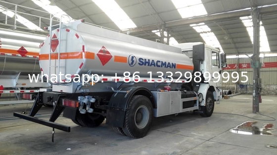 good price and high quality 12KL 13KL 14KL 15KL SHACMAN brand 4*2 LHD RHD fuel delivery truck oil tanker truck