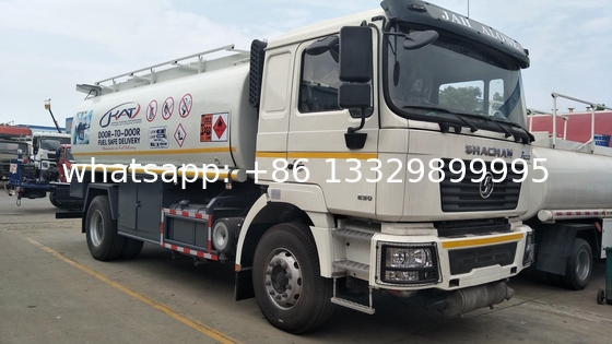 good price and high quality 12KL 13KL 14KL 15KL SHACMAN brand 4*2 LHD RHD fuel delivery truck oil tanker truck