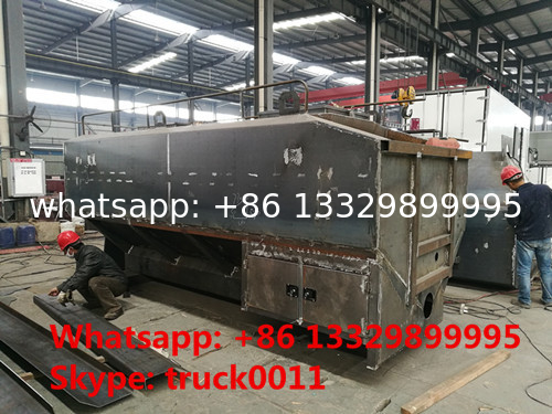 factory sale hydraulic discharging 20m3 farm-oriented animal feed container,CLW brand 20m3 bulk feed tank for sale