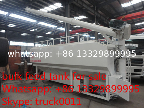 factory sale hydraulic discharging 20m3 farm-oriented animal feed container,CLW brand 20m3 bulk feed tank for sale