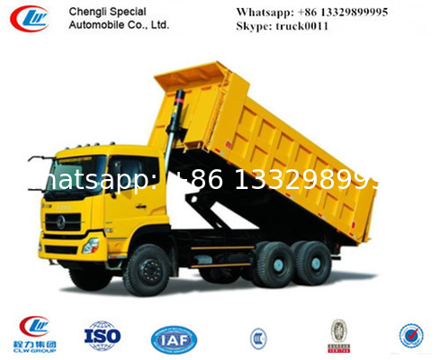 factory direct sale dongfeng dalishen 6*4 30ton dump truck for sale, 10 wheels sand transporting dump truck for sale