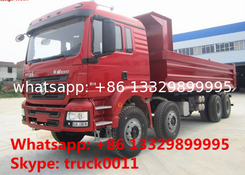 Hot sale Shacman brand 8*4 40tons dump tipper truck, best price Shacman Brand heavy duty 40tons dump tipper truck