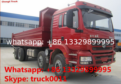 Hot sale Shacman brand 8*4 40tons dump tipper truck, best price Shacman Brand heavy duty 40tons dump tipper truck