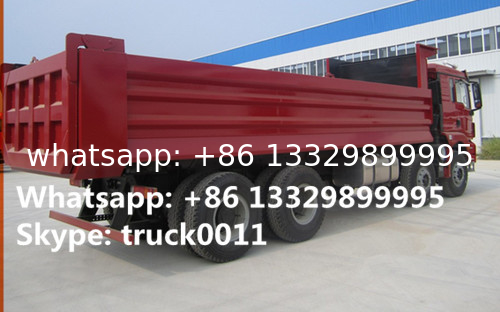 Hot sale Shacman brand 8*4 40tons dump tipper truck, best price Shacman Brand heavy duty 40tons dump tipper truck