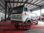270hp 4*2 North Benz Vacuum Suction sewage tank 8000 liter for sale, best price North Benz LHD 4*2 septic tank truck