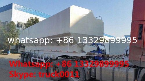 30ton CLW brand farm-oriented animal feed trailer for sale, 55m3 livestock and poultry feed transported semitrailer