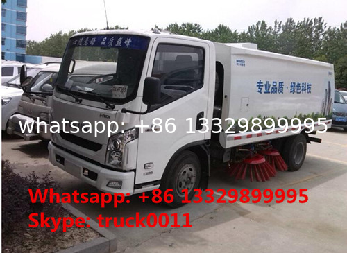 high quality and best price IVECO yuejin brand road sweeper truck for sale, hot sale YUEJIN brand road sweeper truck