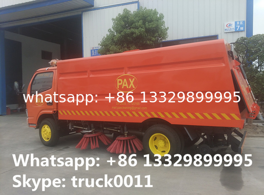 factory direct sale CLW brand road sweeper truck, best price CLW brand LHD 4*2  street sweeping vehicle for sale