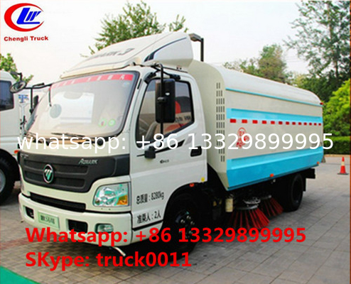 best price FOTON Aumark LHD/RHD 4*2 Road sweeping truck for sale, hot sale FOTON brand  mini diesel street sweeper truck