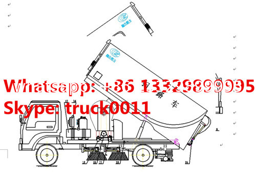 best price FOTON Aumark LHD/RHD 4*2 Road sweeping truck for sale, hot sale FOTON brand  mini diesel street sweeper truck