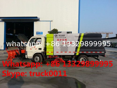 High quality road sweeper truck with snow removal for sale, best price snow removal mounted on CLW brand street sweeper