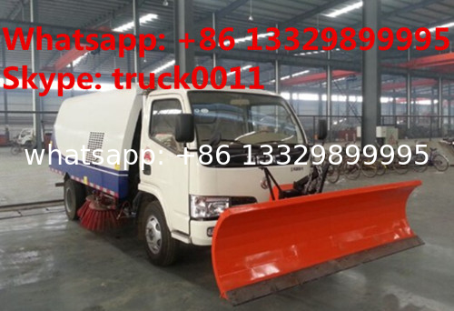 High quality road sweeper truck with snow removal for sale, best price snow removal mounted on CLW brand street sweeper