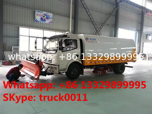 High quality road sweeper truck with snow removal for sale, best price snow removal mounted on CLW brand street sweeper