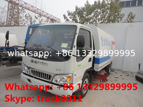 total new JAC brand 4*2 LHD small street sweeper truck for sale, best price JAC brand 3tons road sweeping vehicle