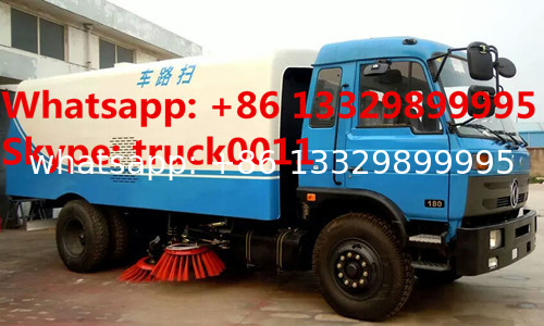 hot sale dongfeng Brand RHD 8tons street sweeping truck, Factory sale 190HP diesel road sweeper truck, street sweeper