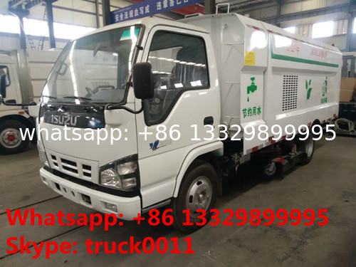CLW5060TSLQ4 JAPAN brand ISUZU 4*2 LHD road sweeper truck for sale, best price ISUZU 120hp Euro 4 street sweeping truck