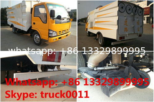 best price ISUZU Brand vacuum road sweeping truck for sale, factory sale Japan ISUZU brand road sweeping sucking truck