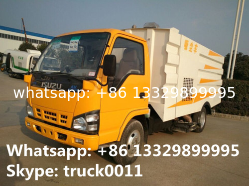 best price ISUZU Brand vacuum road sweeping truck for sale, factory sale Japan ISUZU brand road sweeping sucking truck