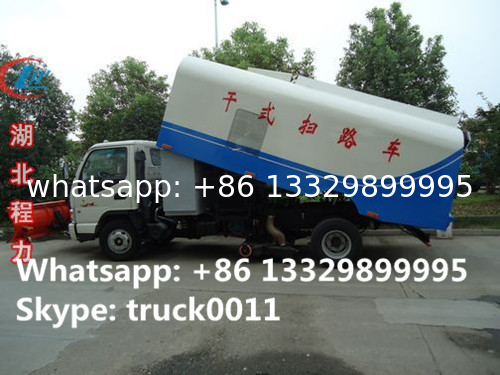 high quality and best price JAC brand Vacuum sweeper truck with snow removal for sale, factory sale JAC Small diesel swe