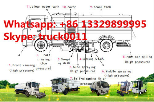 hot sale best price iSUZU Brand 4*2 190hp diese street sweeper cleaning truck, best price isuzu road sweeping and washer