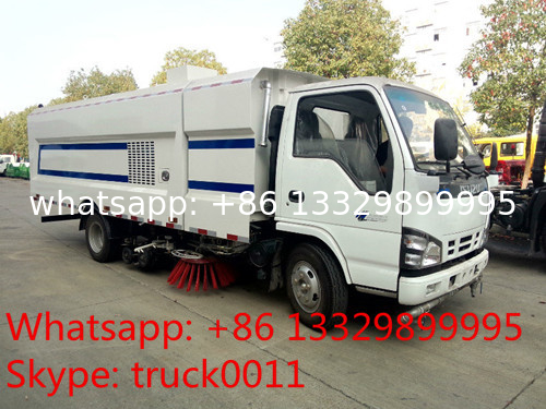hot sale best price iSUZU Brand 4*2 190hp diese street sweeper cleaning truck, best price isuzu road sweeping and washer