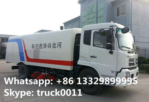 factory direct sale Dongfeng Euro 4  180hp diesel road sweeper truck, hot sale best price CLW brand sweeper