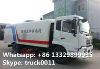 factory direct sale Dongfeng Euro 4 Cummins 180hp diesel road sweeper truck, hot sale best price CLW brand sweeper