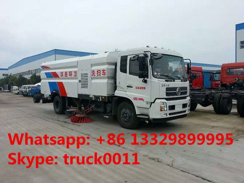 factory direct sale Dongfeng Euro 4  180hp diesel road sweeper truck, hot sale best price CLW brand sweeper