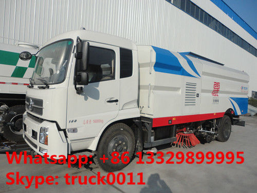 factory direct sale Dongfeng Euro 4  180hp diesel road sweeper truck, hot sale best price CLW brand sweeper