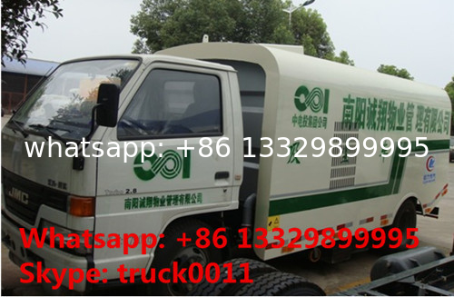 JMC brand 109hp diesel vacuum sweeper truck for sale, factory direct sale best price JMC 4*2 LHD sweeper suction truck