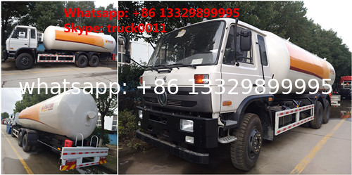 CLW Brand 10tons LPG mobile tanker truck for sale, high quality and best price 25m3 dongfeng brand LPG gas bobtail truck