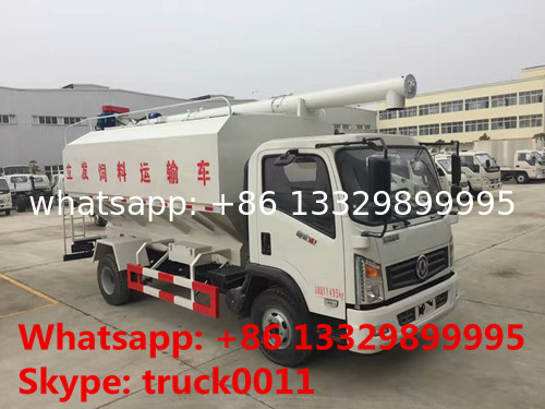 Dongfeng 12m3 143hp diesel Euro 5 livestock and poultry feed transportation truck for sale, bulk feed truck for sale