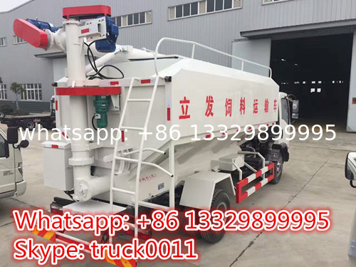 Dongfeng 12m3 143hp diesel Euro 5 livestock and poultry feed transportation truck for sale, bulk feed truck for sale