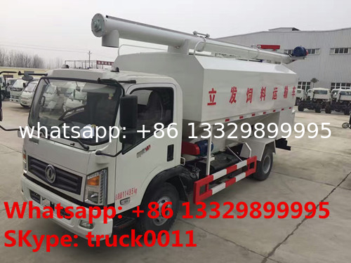 Dongfeng 12m3 143hp diesel Euro 5 livestock and poultry feed transportation truck for sale, bulk feed truck for sale