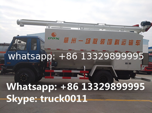 best seller dongfeng 10-12tons livestock and poultry animal feed delivery truck for sale, bulk feed truck for sale