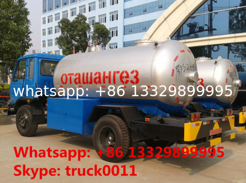 LAOS Market 8CBM 10CBM 12CBM 15CBM LPG bobtail truck for sale, CLW brand 8,000L-15,000L LPG gas refilling truck for sale