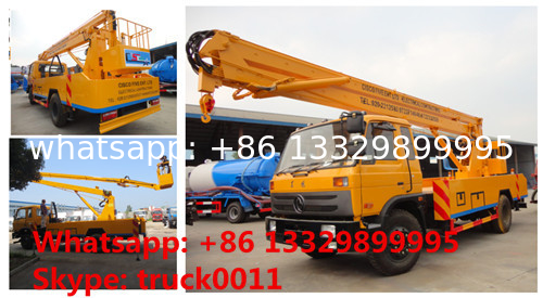 dongfeng 4*2 153 190hp diesel aerial working paltform truck, China dongfeng 20m high altitude operation truck for sale